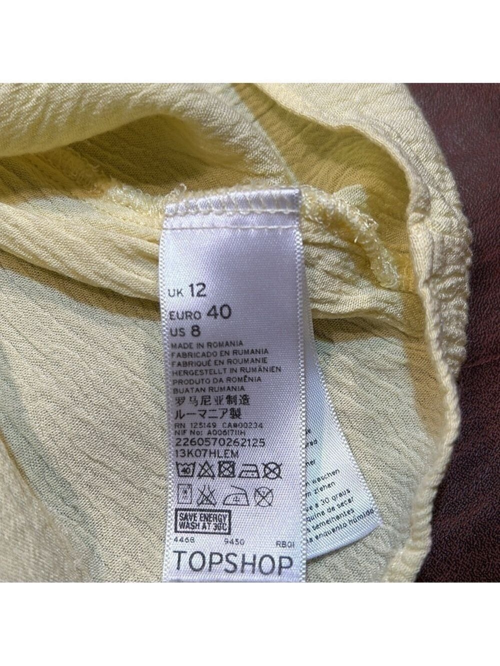 TOPSHOP Adorable Banana Yellow Crop Top Size 8 - Picture 6 of 8